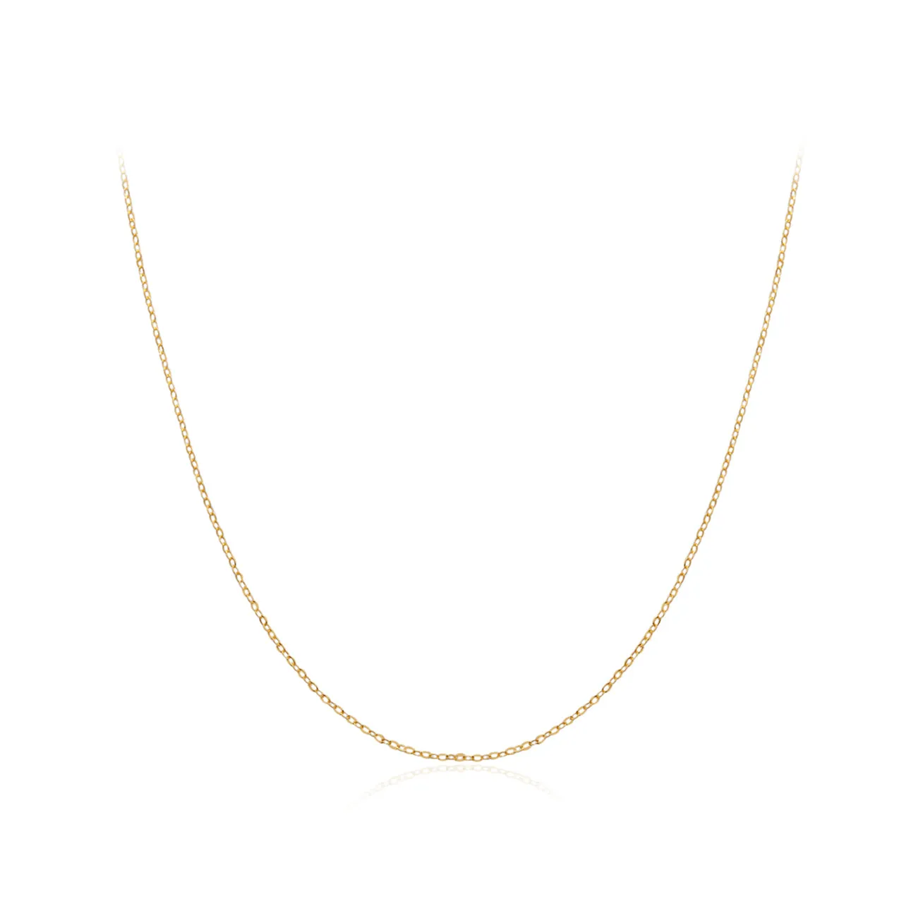 18K Solid Gold O Chain KA00010