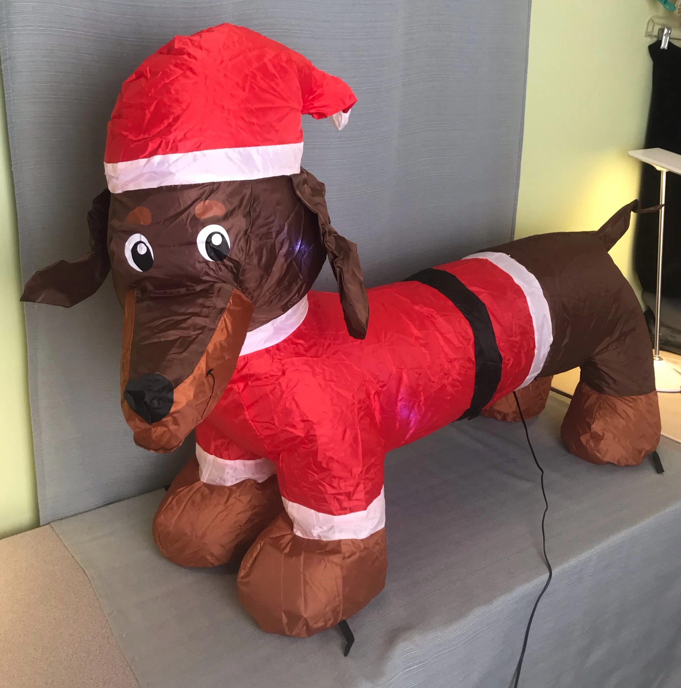 3.5 ft. LED Christmas Dachshund Inflatable - Like New!