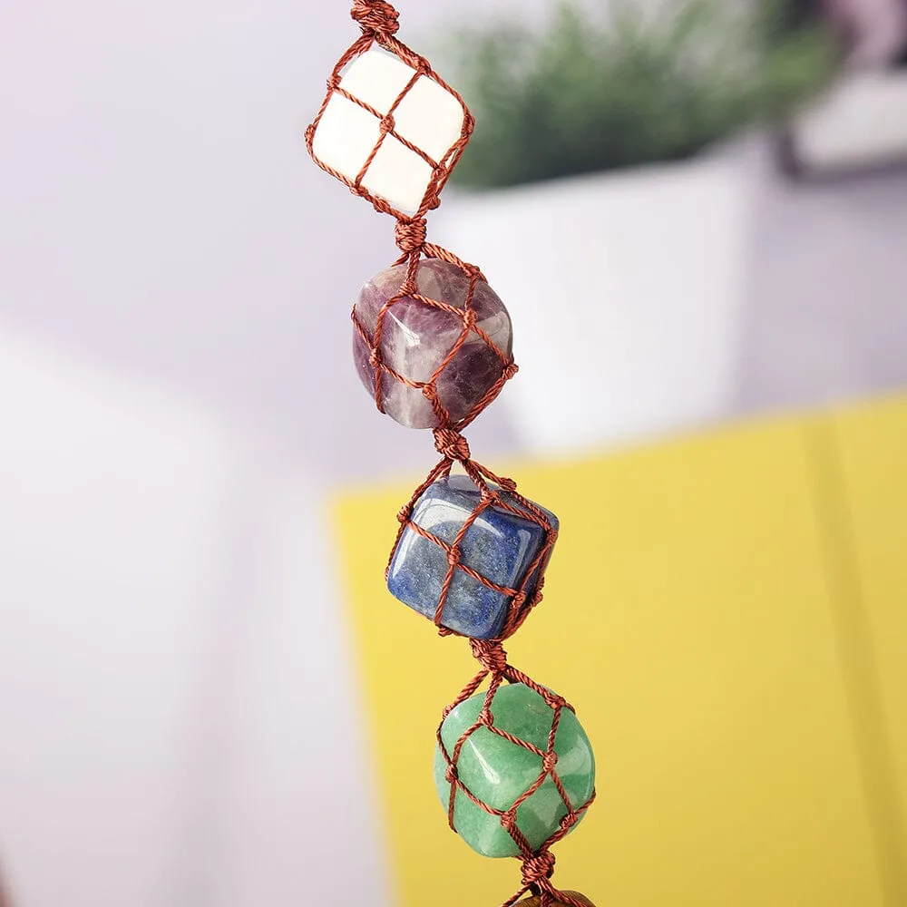 7 Chakra Natural Crystal Pendant