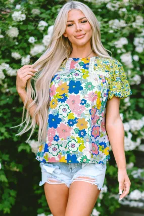 Adeline Floral Puff Sleeve Blouse