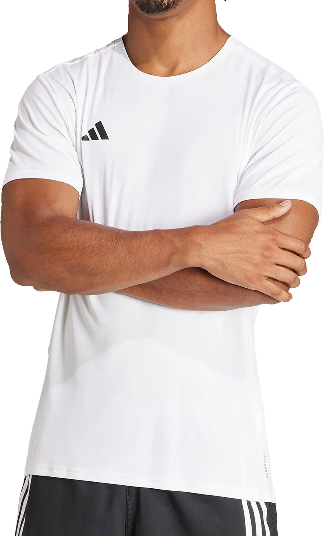 adidas Adizero Essentials Short Sleeve Mens Running Top - White