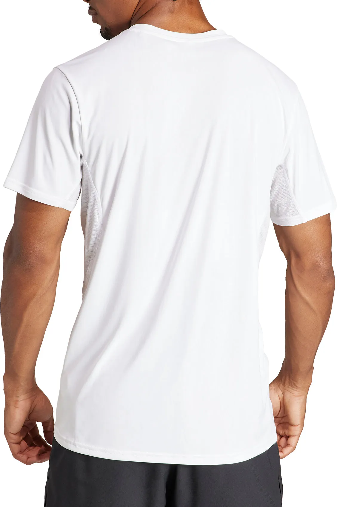 adidas Adizero Essentials Short Sleeve Mens Running Top - White