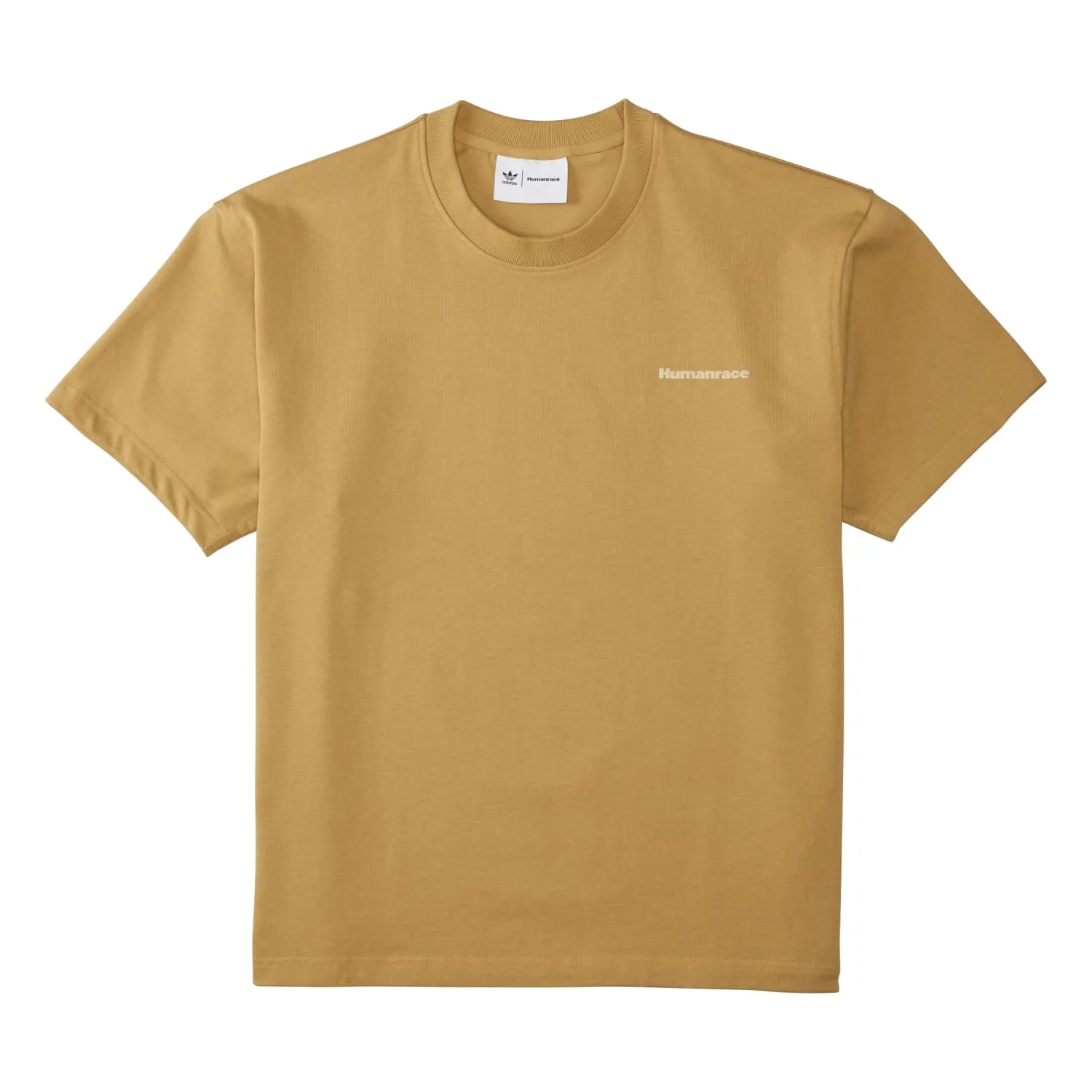 Adidas Originals Unisex PW Pharrell Williams Humanrace Basics Tee Gold HG1805