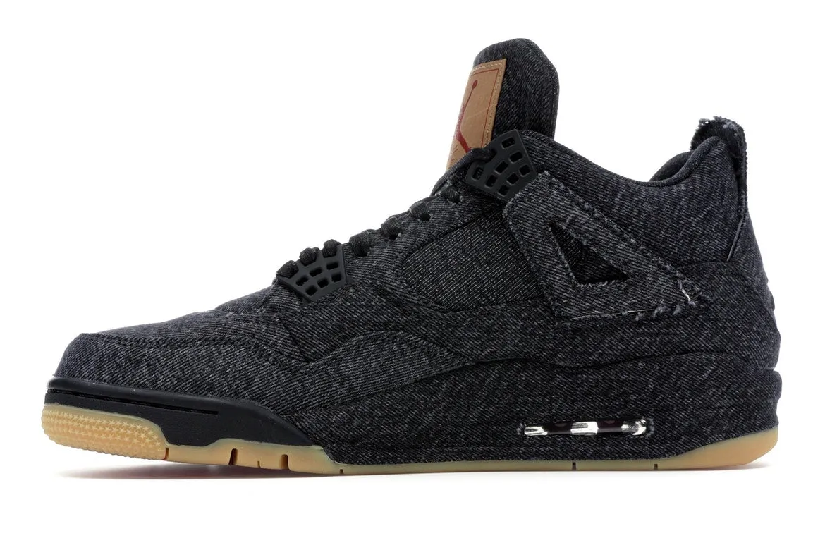 Air Jordan Retro 4 Levi's Black (Levi's Tag)