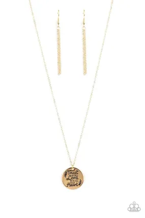 All You Need Is Trust Gold Necklace - Paparazzi Accessories