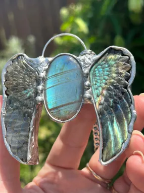 Art Angel Amulet no.1 (Labradorite & Labradorite)