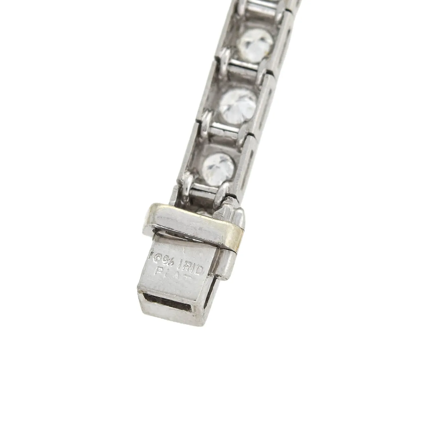 Art Deco Platinum   Diamond Line Bracelet 4ctw