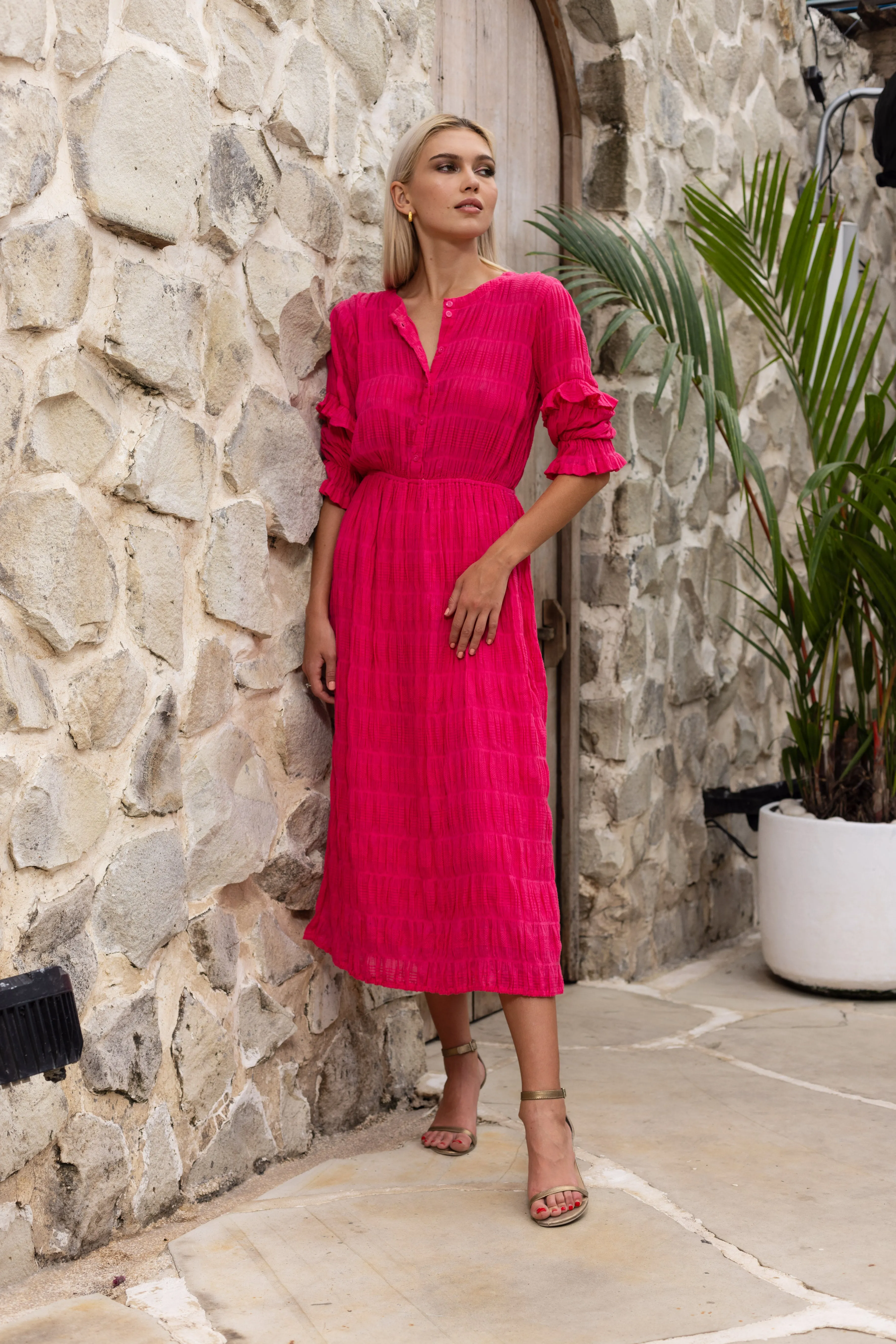 Aya Dress - Fuchsia Fun