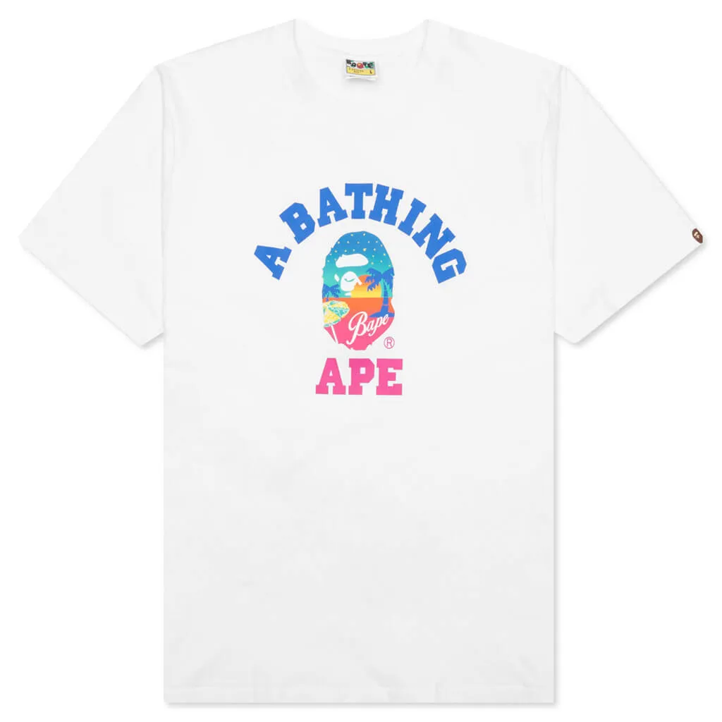 Bape Sunset Beach Tee - White