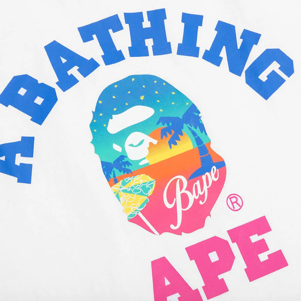 Bape Sunset Beach Tee - White