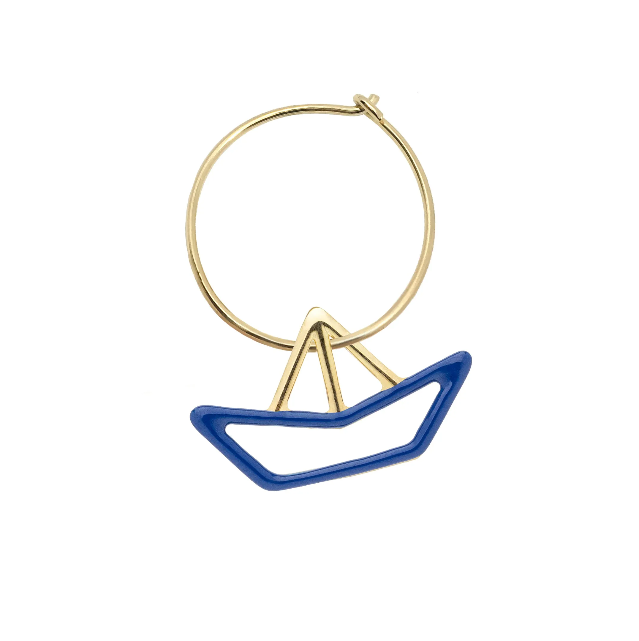 BARQUITO ENAMEL EARRING CIRCLE