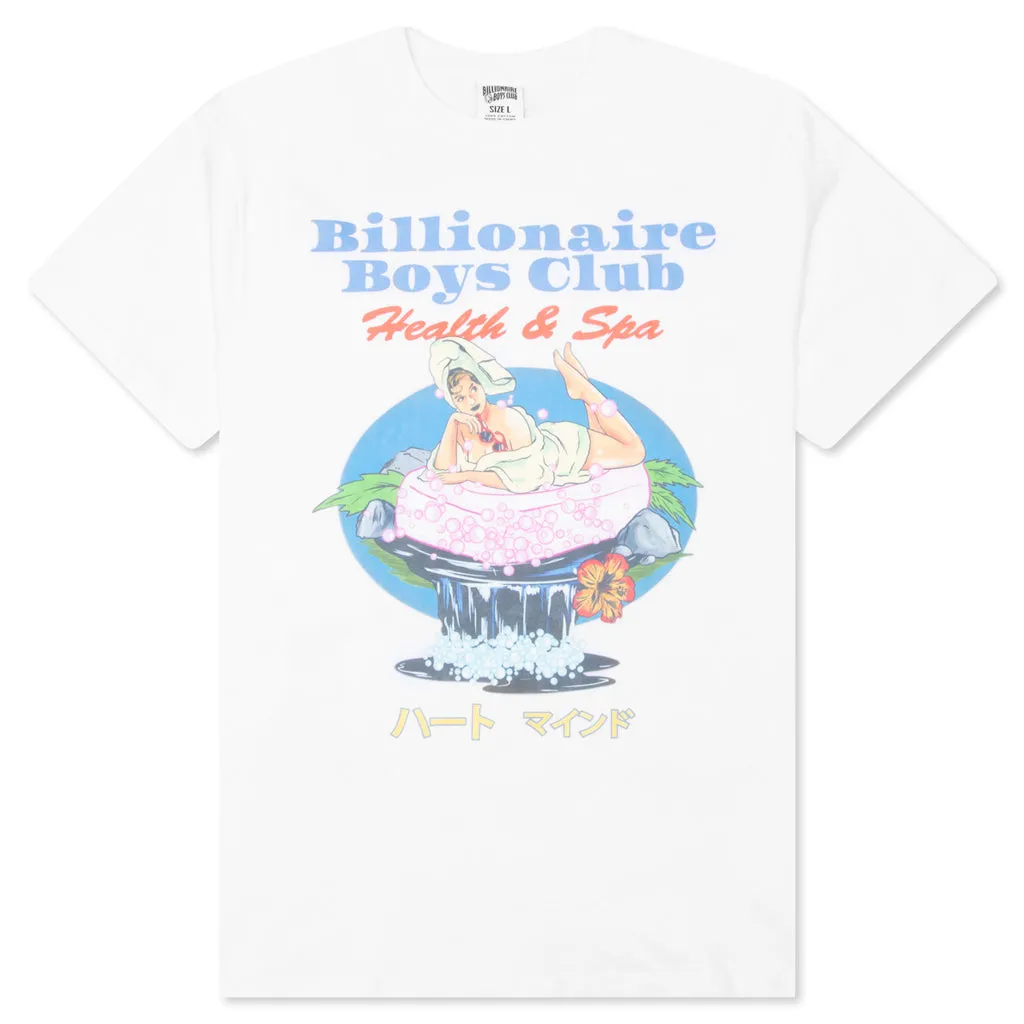 BB Health & Spa S/S Tee - Bleach White