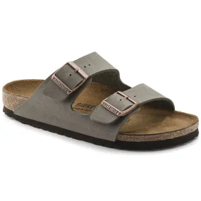 Birkenstock UNISEX Arizona Birkibuc (Stone - Wide Fit)