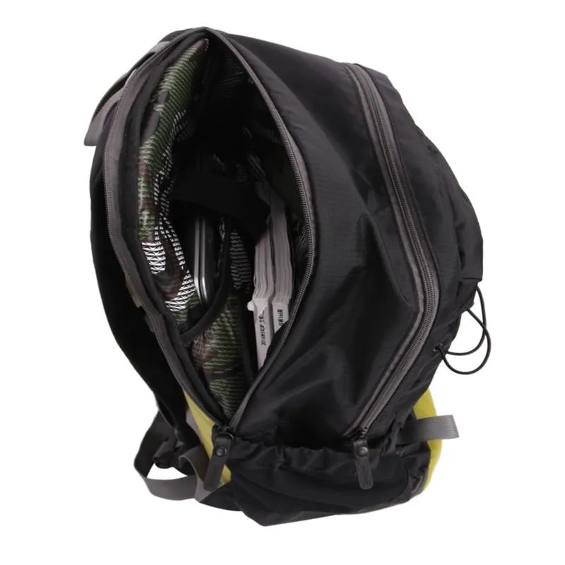 Black Camping/Hiking 20 to 35 Litre Backpack with Shoe Compartment