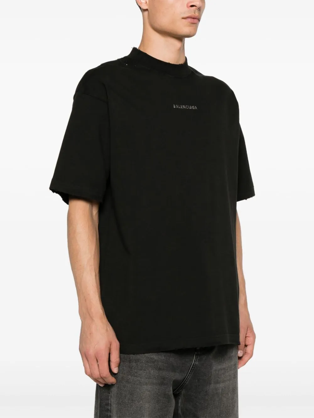 BLACK COTTON JERSEY