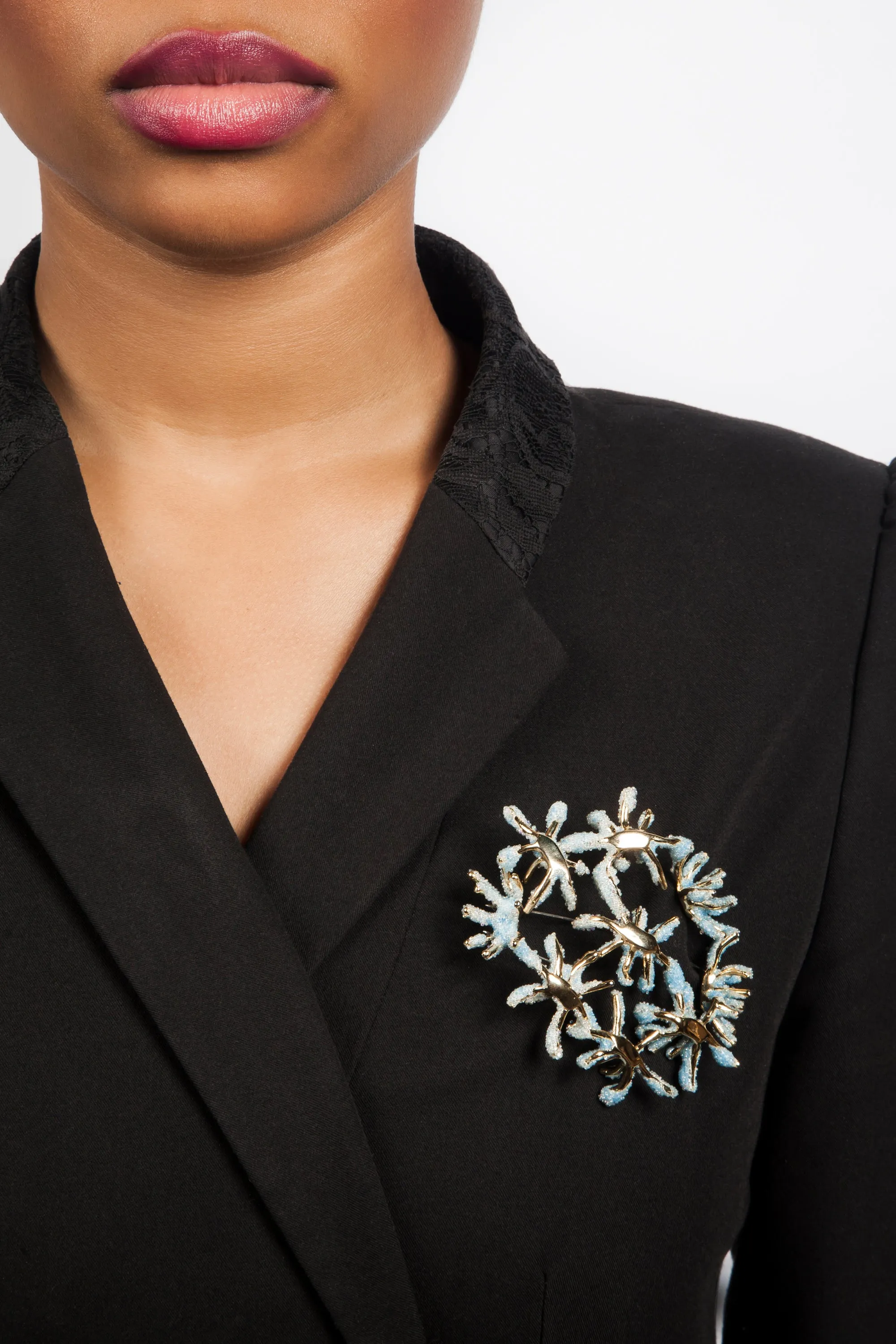 Blue Coral Isle Brooch  | Free Delivery - Quick Shipping