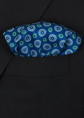 Blue Green Mix Pocket Square