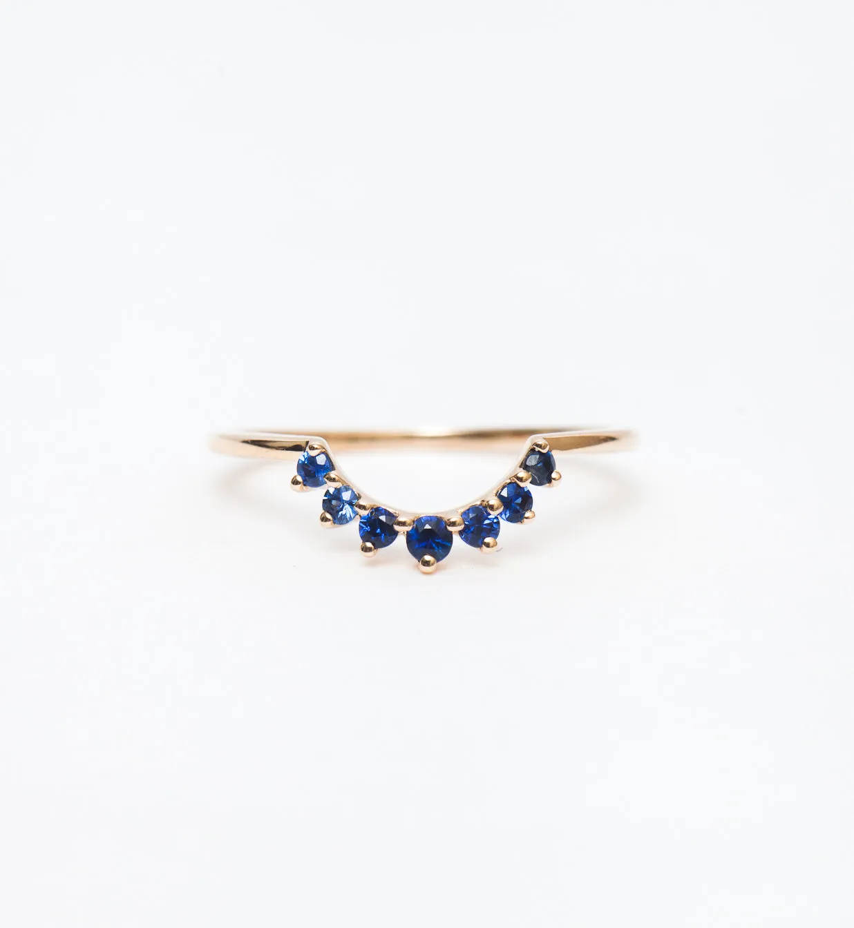 Blue Sapphire Grand Tiara Band