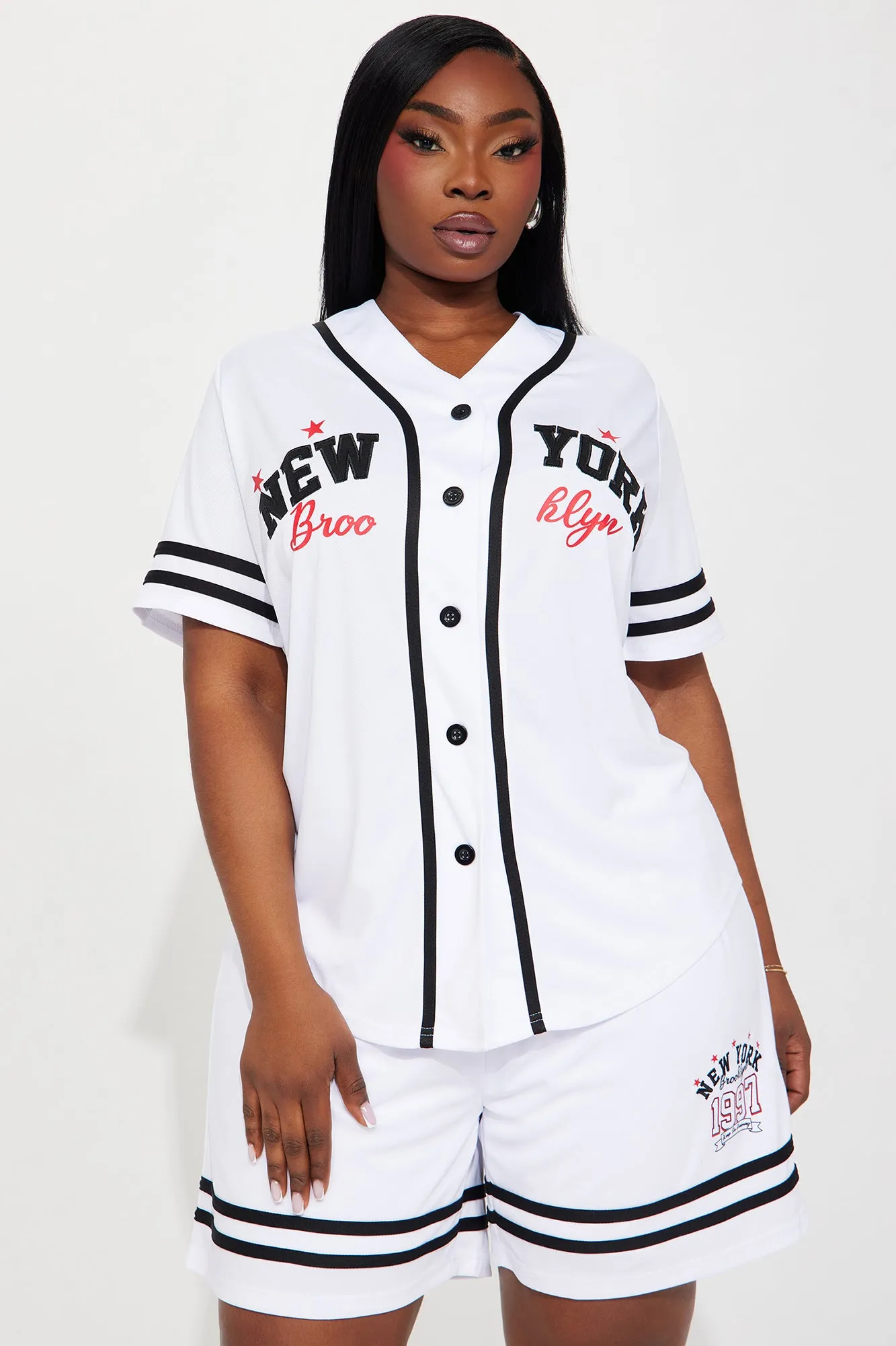 Brooklyn 97 Short Set - White