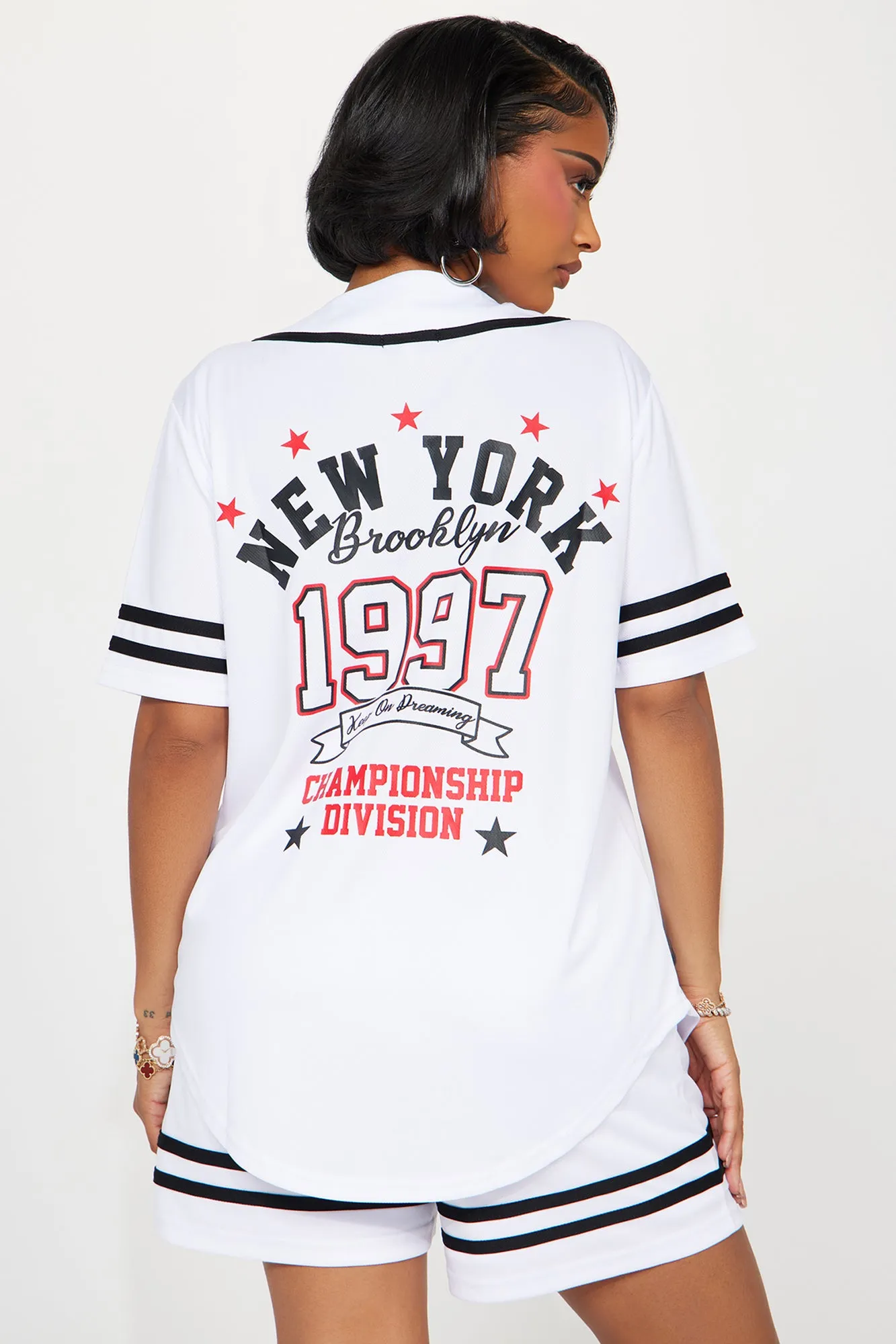 Brooklyn 97 Short Set - White