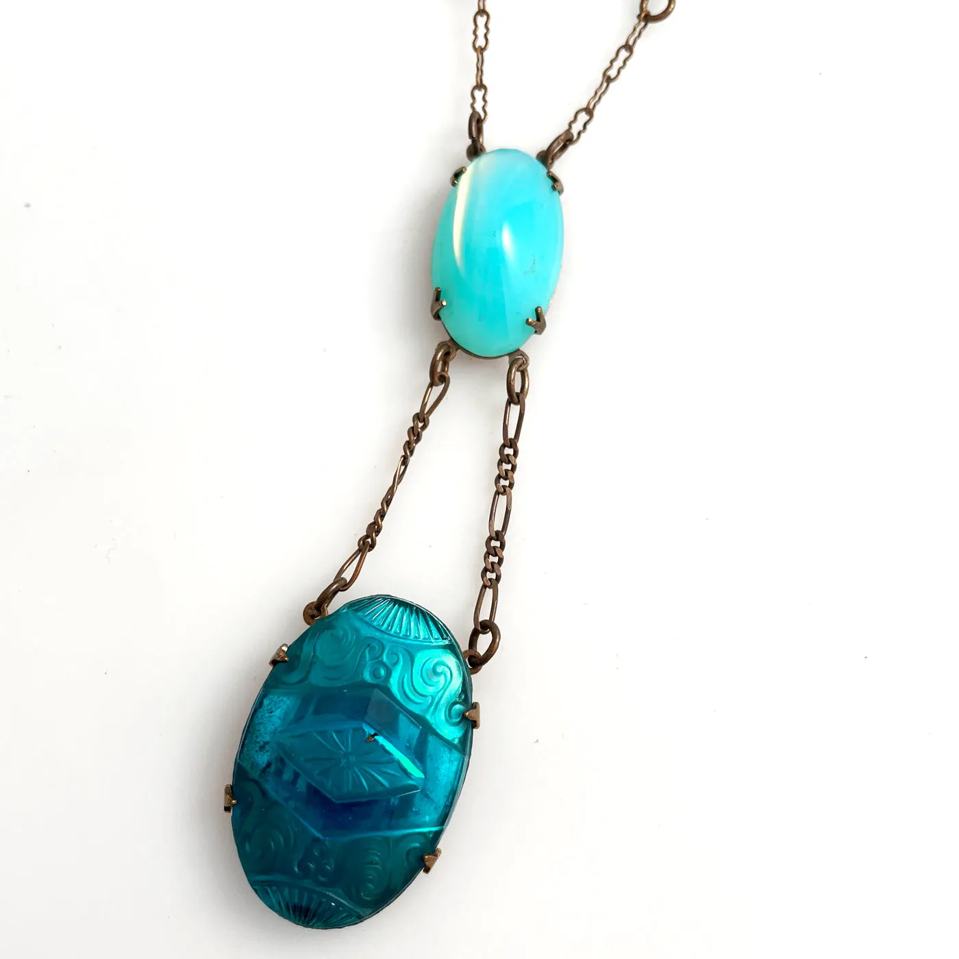 Cadoro Glass Lavalier Necklace Vintage