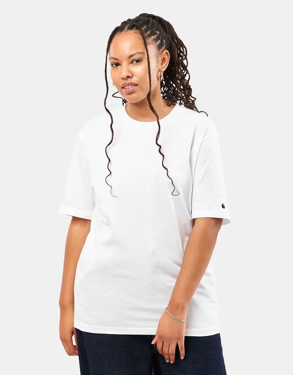 Carhartt WIP S/S Base T-Shirt - White/Black