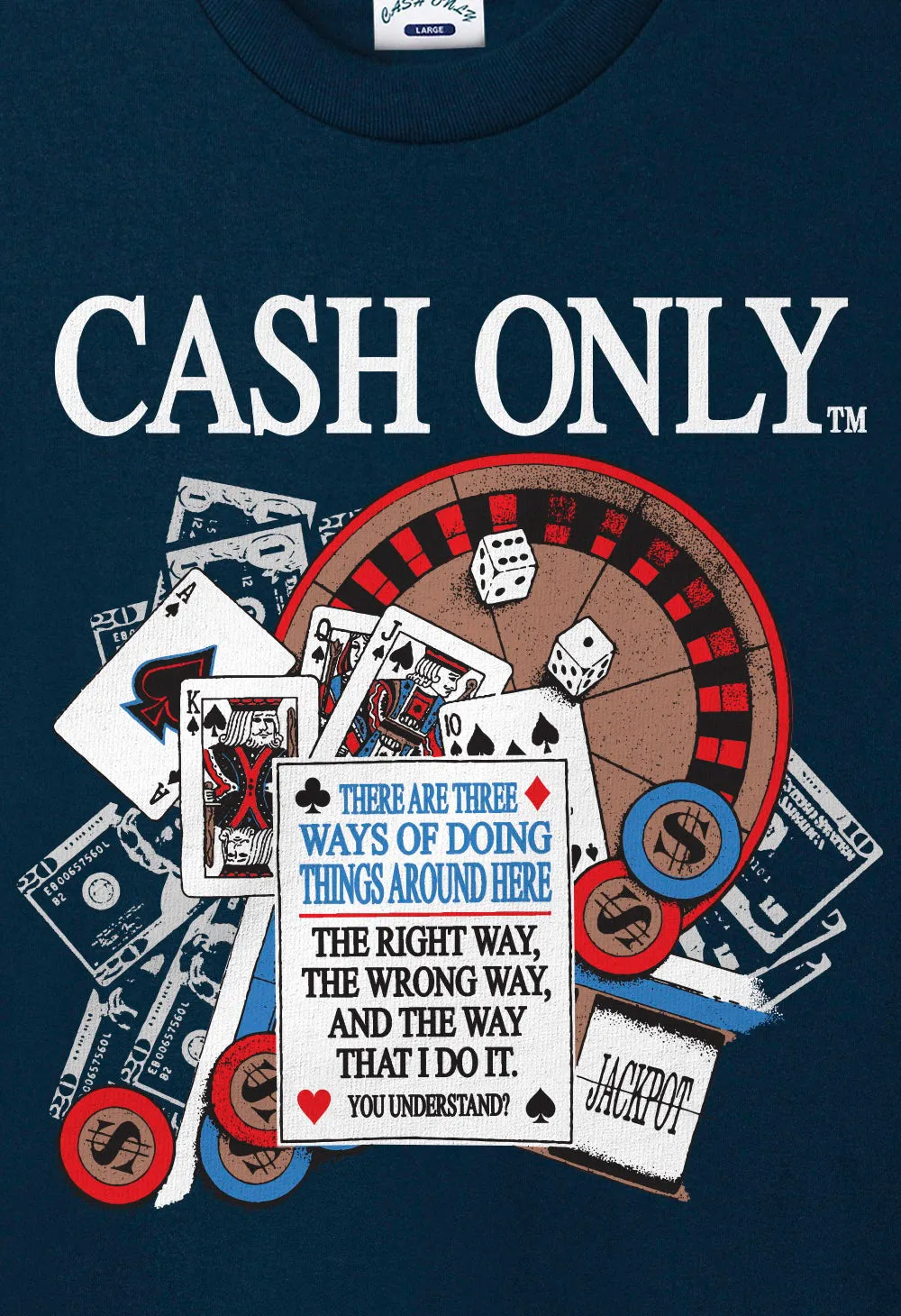 CASH ONLY CASINO S/S TEE