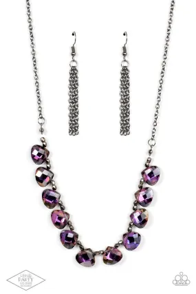 Catch a Fallen Star Multi Iridescent Gem Necklace - Paparazzi Accessories