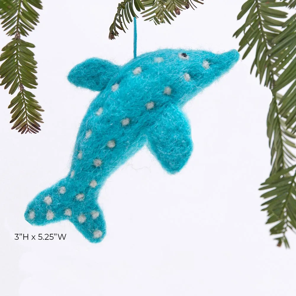 Dolphin Felt Ornament