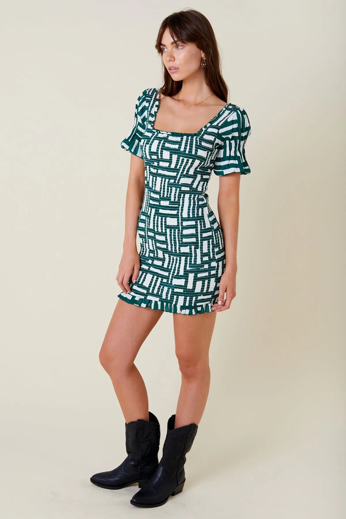 Elia Mini Dress | Painted Check