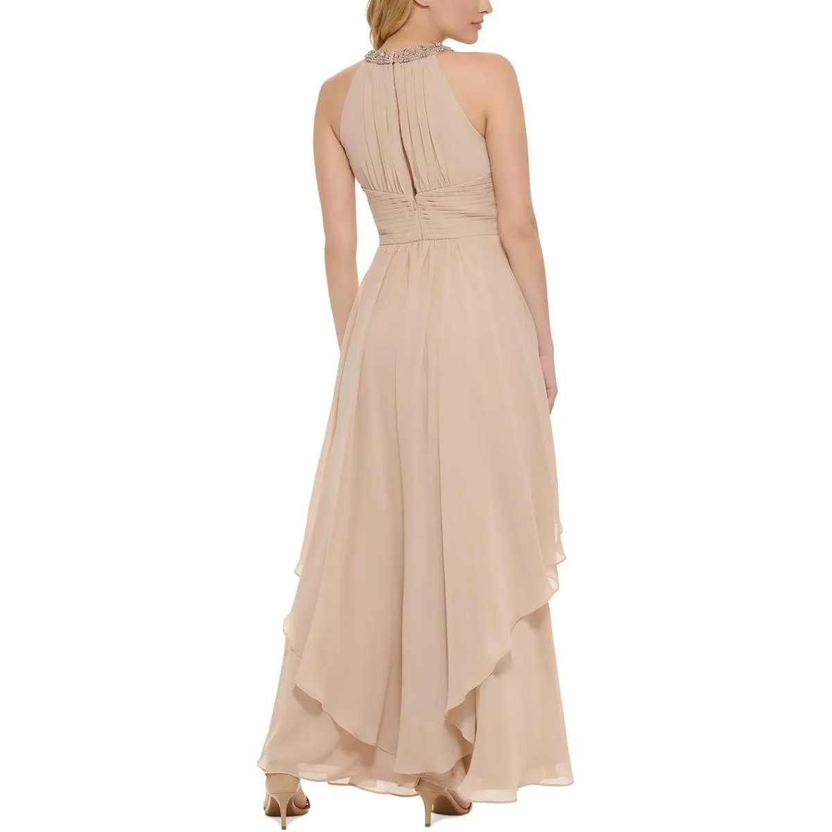 Eliza J Womens Chiffon Long Evening Dress