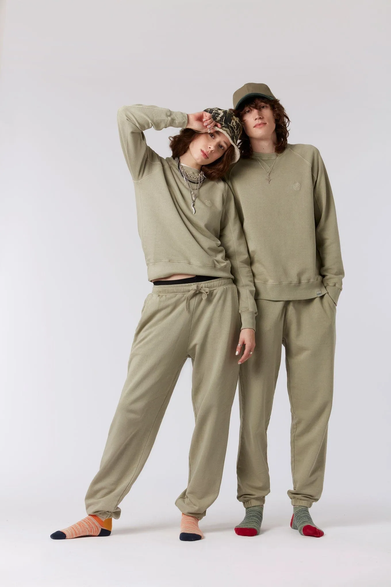 Evie Women's Organic Cotton Tracksuit Bottoms | Clay