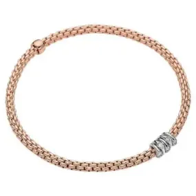 Fope 18k Prima Flex'it Bracelet with Diamonds