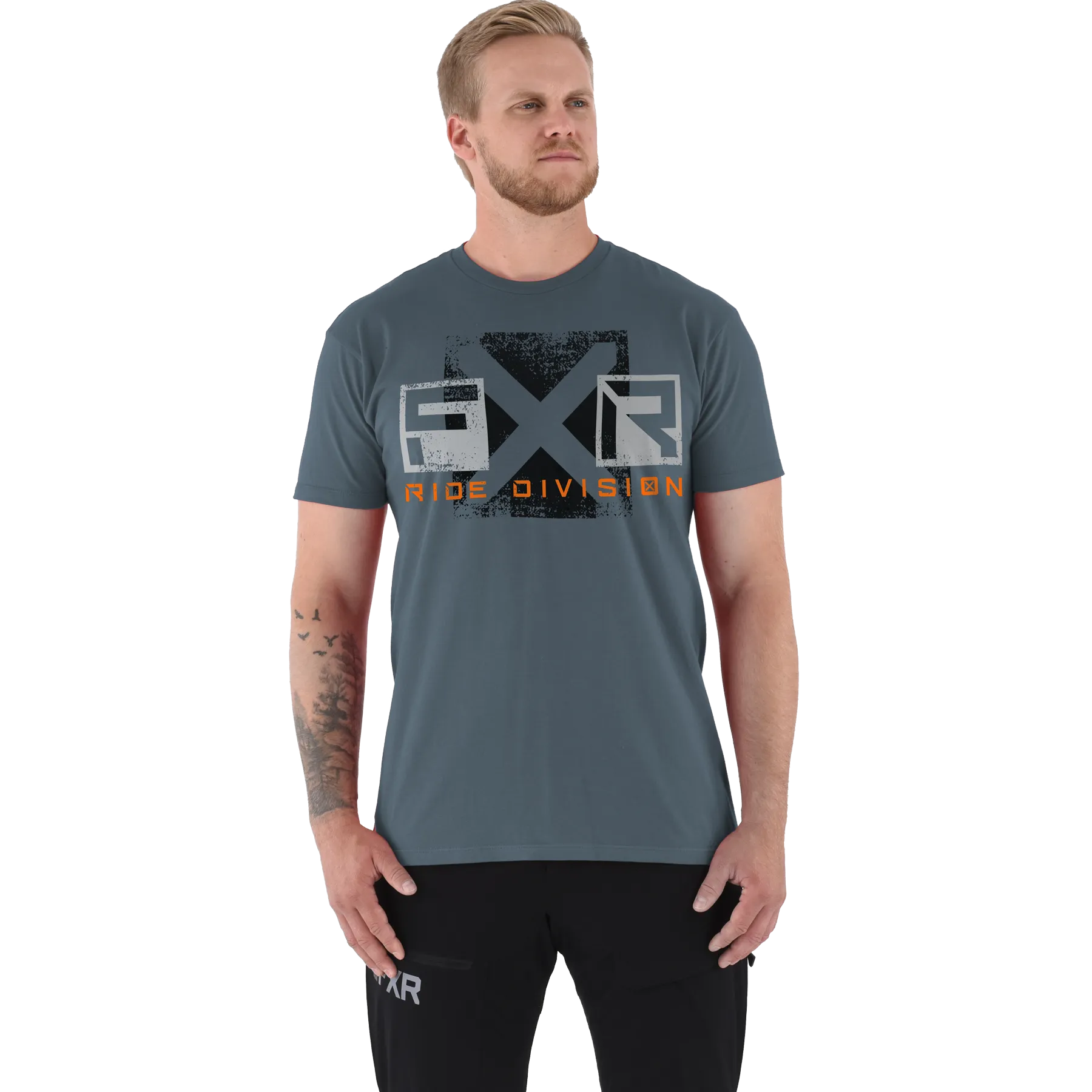 FXR Maverick Tee Steel/Orange