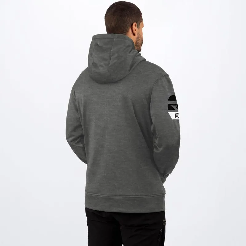 FXR Men's Race Division Tech Zip Fleece Grey Heather/White