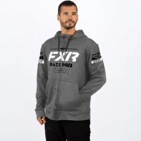 FXR Men's Race Division Tech Zip Fleece Grey Heather/White