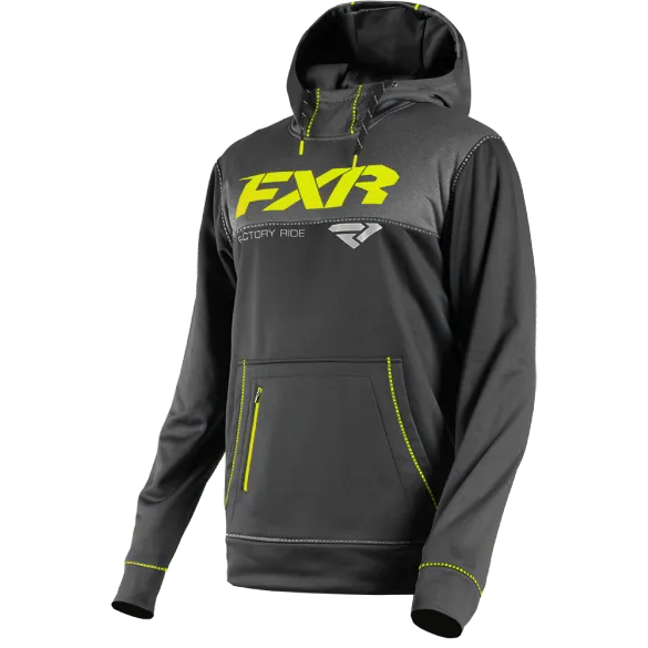 FXR Pursuit Tech Pullover Hoodie Black HiVis