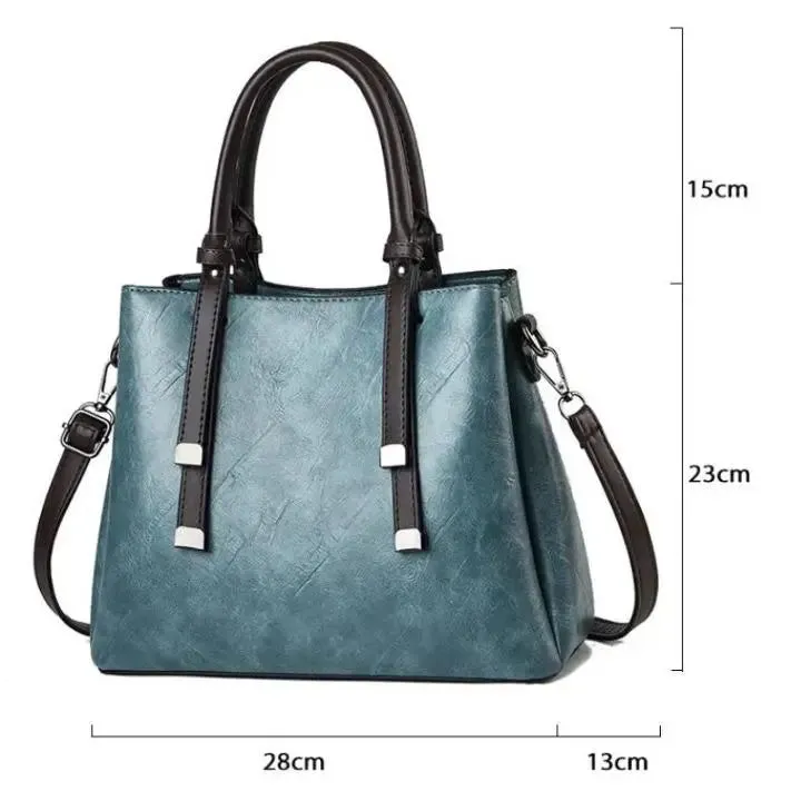 Green Womens Top Handel Bag 989