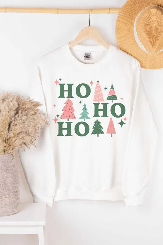 HO HO HO CHRISTMAS GRAPHIC SWEATSHIRT