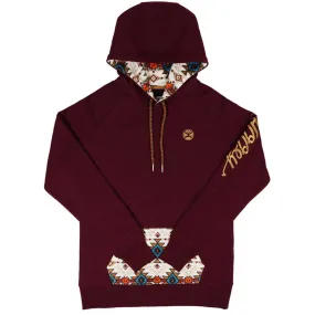 Hooey Women's Monterrey Aztec Pocket Pullover Hoodie