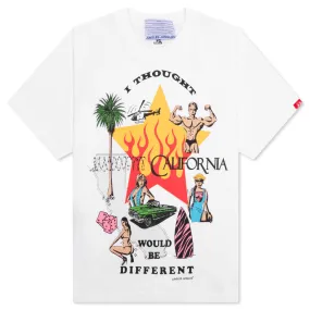 I Thought California Would Be Different Tee - White