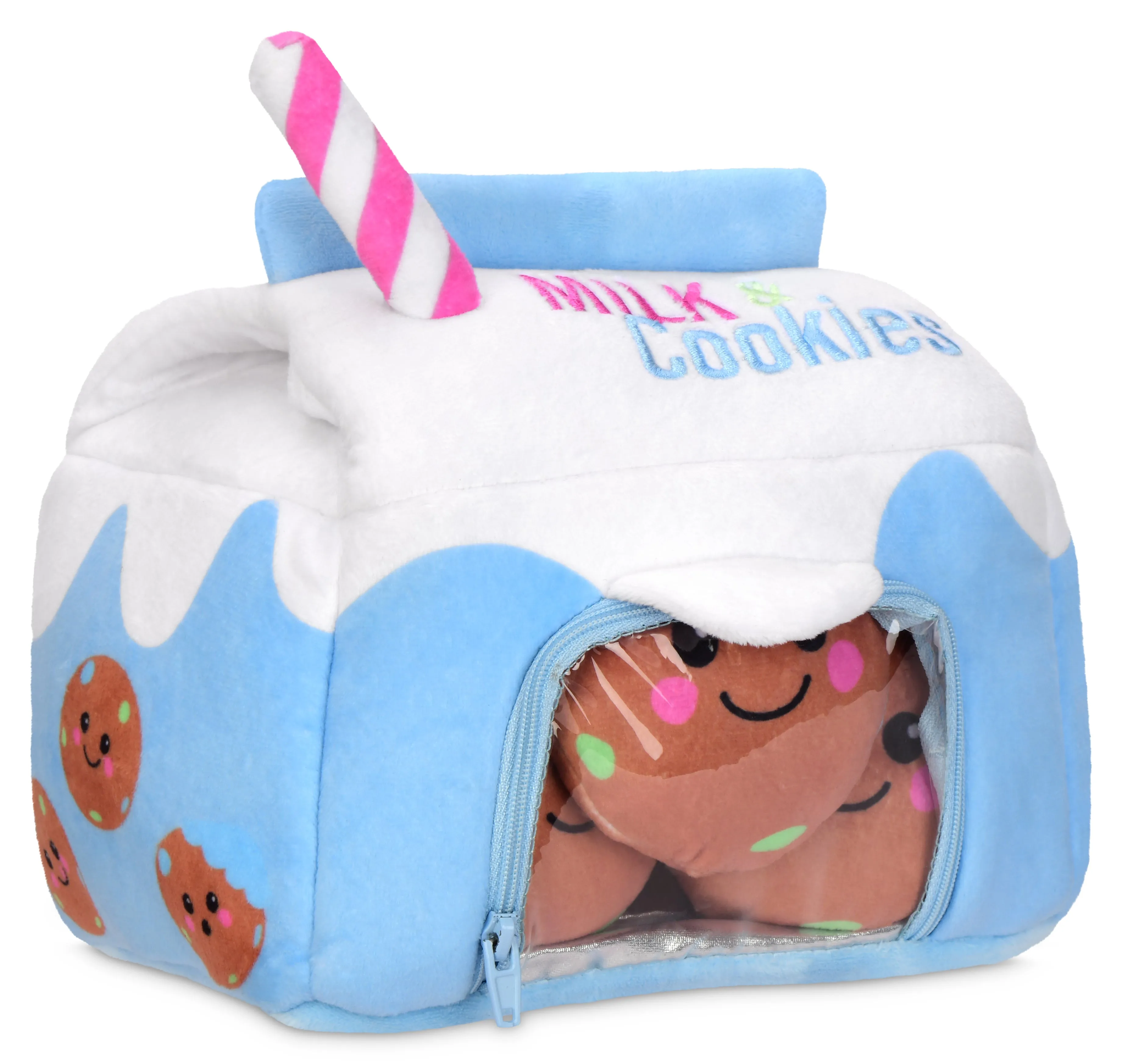 Iscream Milk and Cookies Packaging Fleece Plush