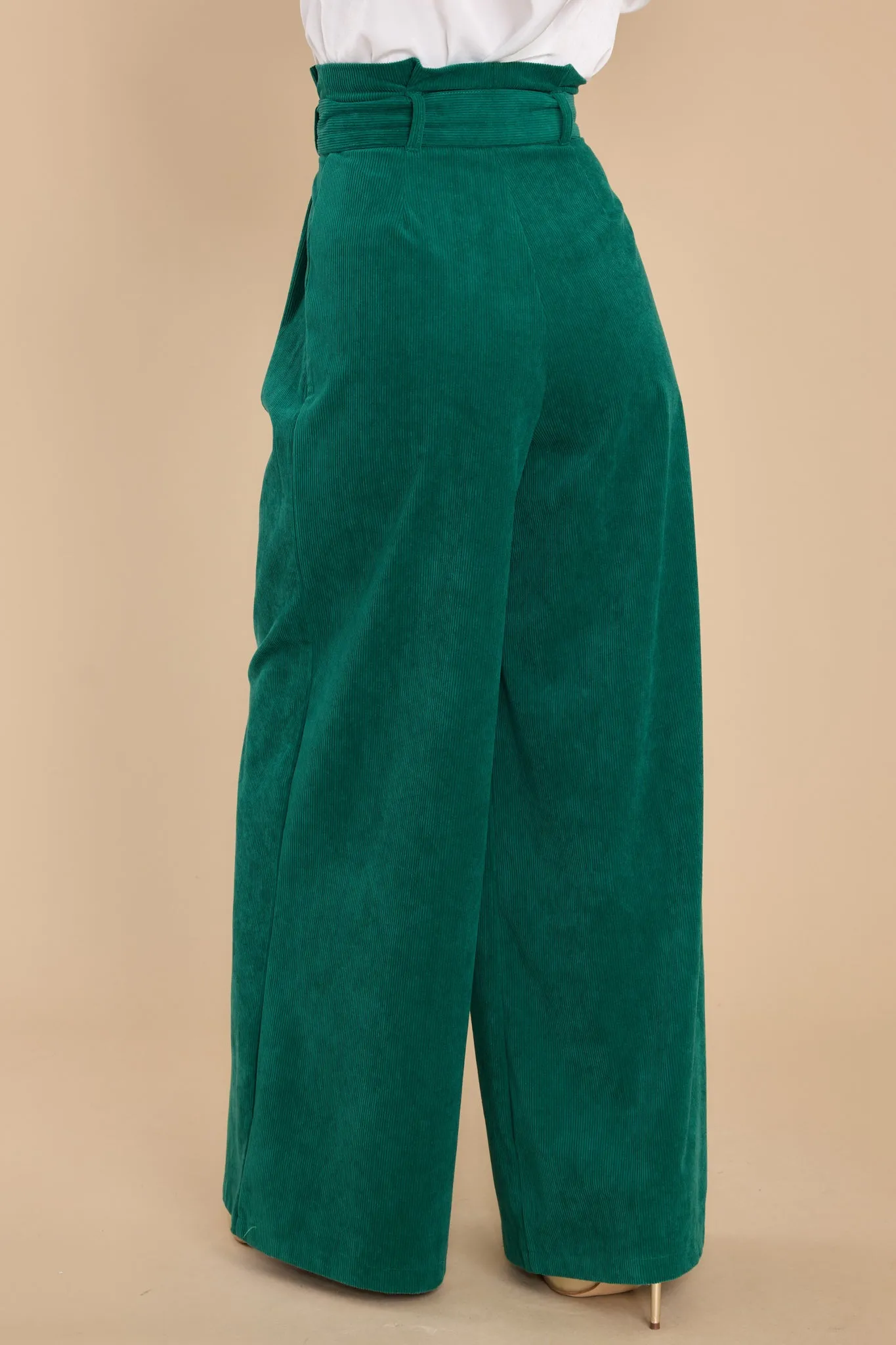 Keeping It Classy Emerald Corduroy Pants