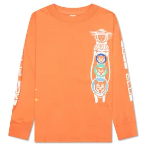 Kids North Star L/S Tee - Persimmon Orange