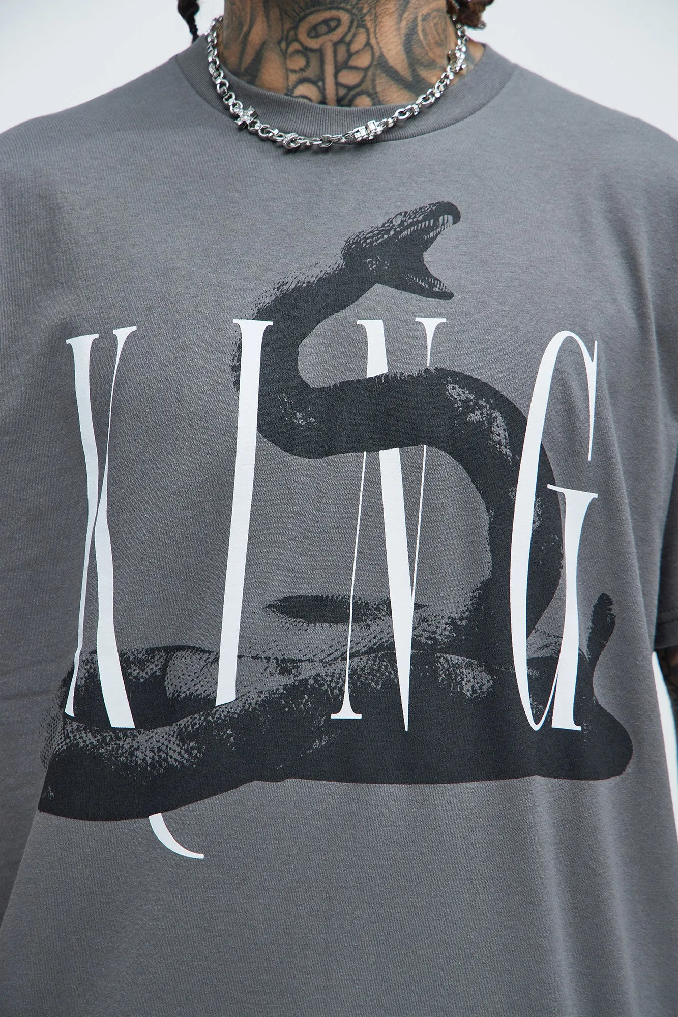 King Vicious Short Sleeve Tee - Charcoal