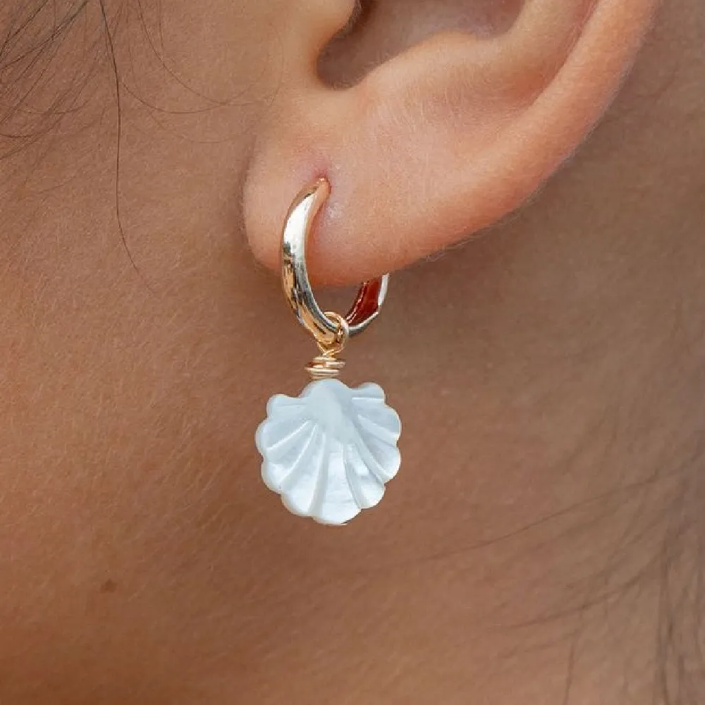 Lanikai Mother of Pearl Shell Earrings