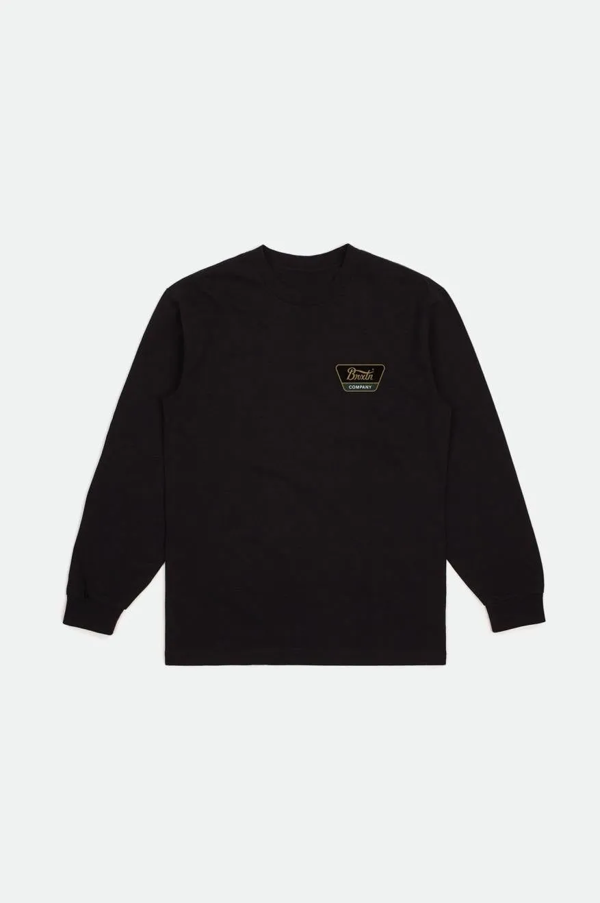 Linwood L/S Tee  - Black/Antelope/Pine Needle