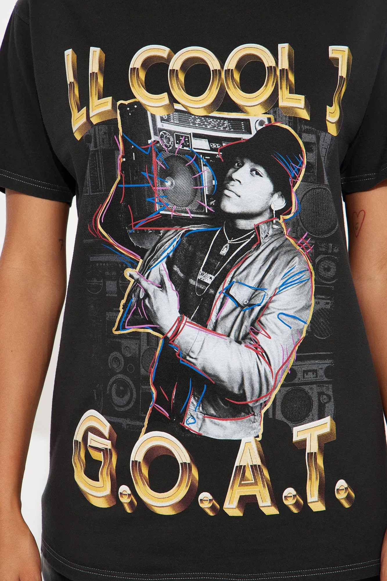 LL Cool J I'm Bad Washed Tee - Black Wash