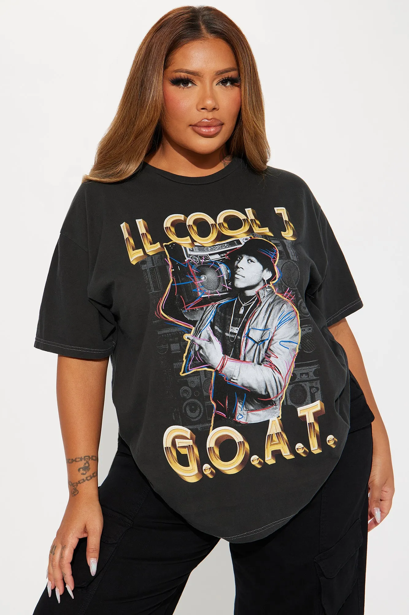 LL Cool J I'm Bad Washed Tee - Black Wash