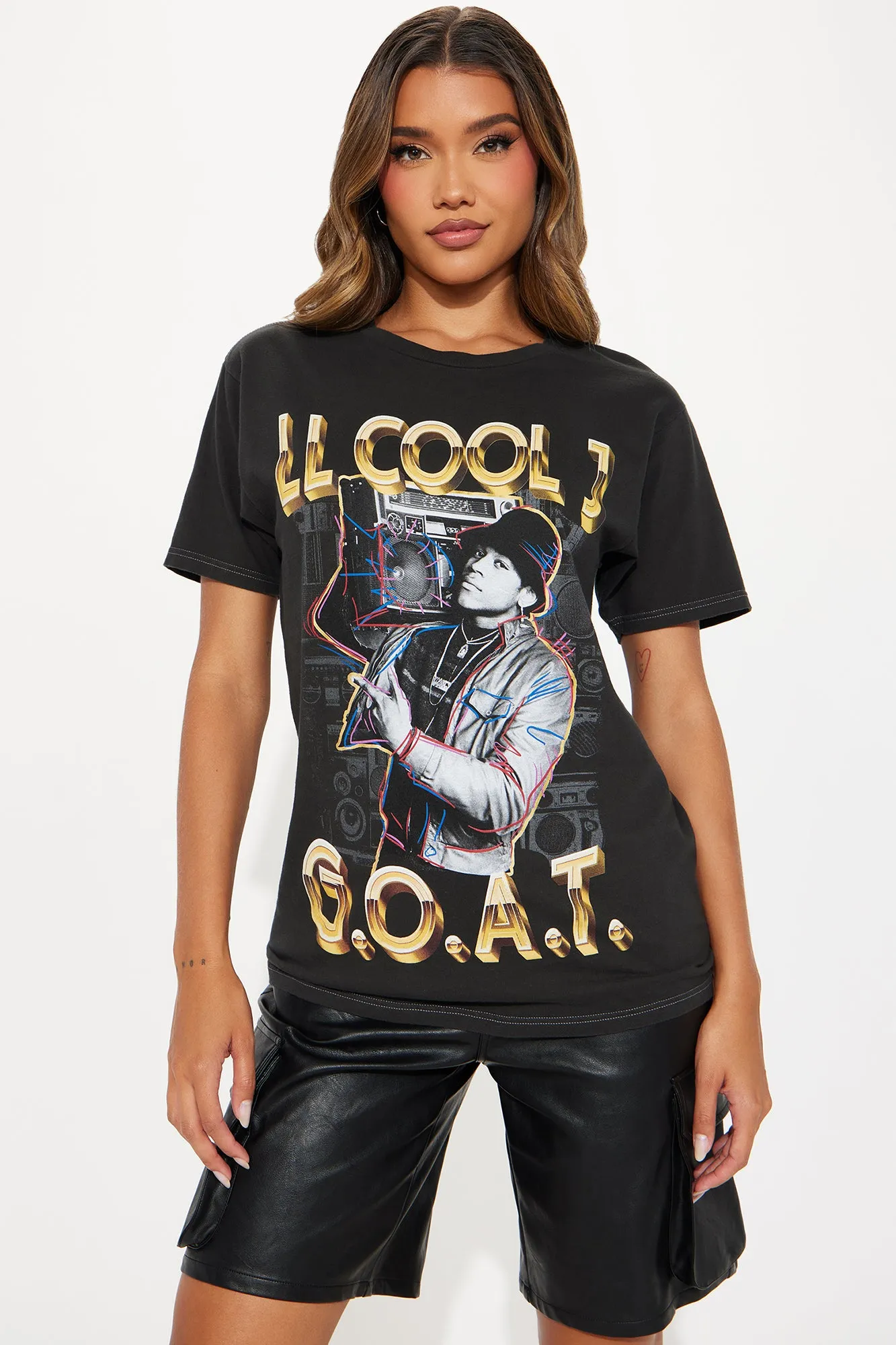 LL Cool J I'm Bad Washed Tee - Black Wash